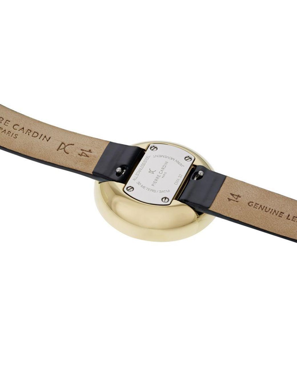 Pierre Cardin Black Marais Watch Cma.0002 Leather