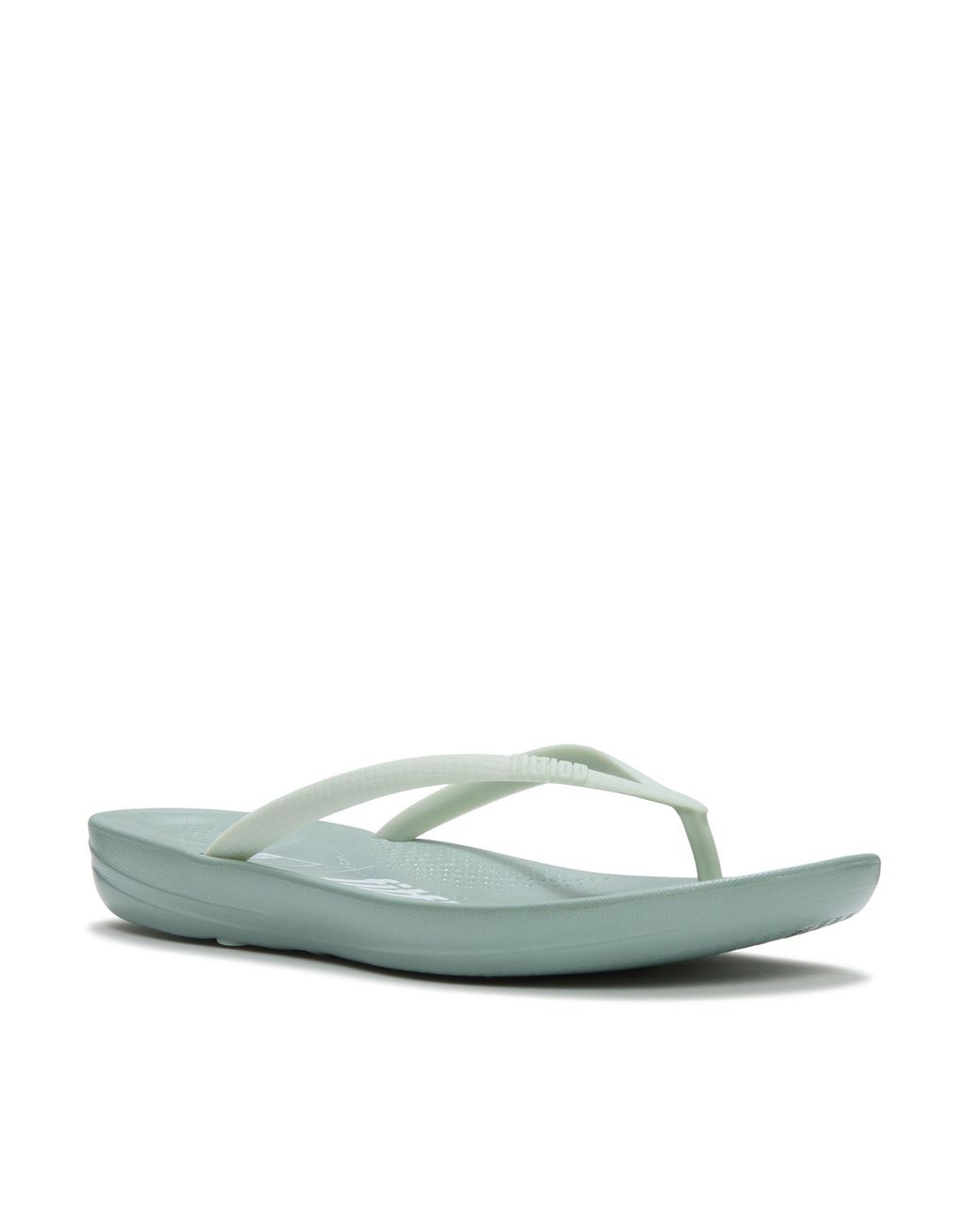 Fitflop Green X Pantone Iqushion Iceberg Flip Flops