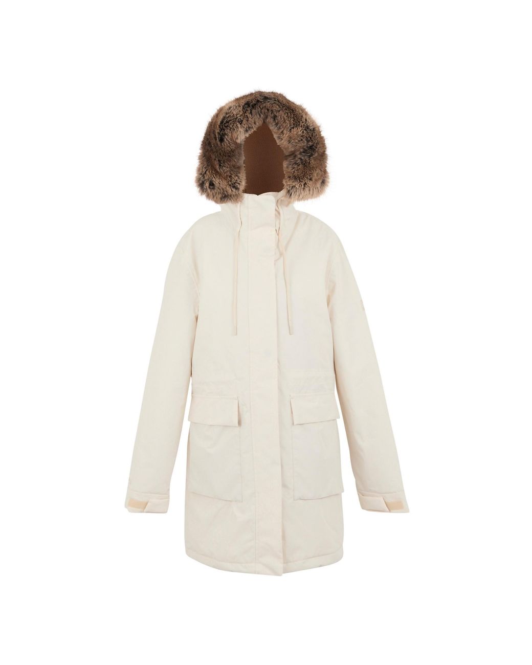 Regatta White Ladies Sabinka Insulated Waterproof Jacket (Light Vanilla/Soft Taupe)