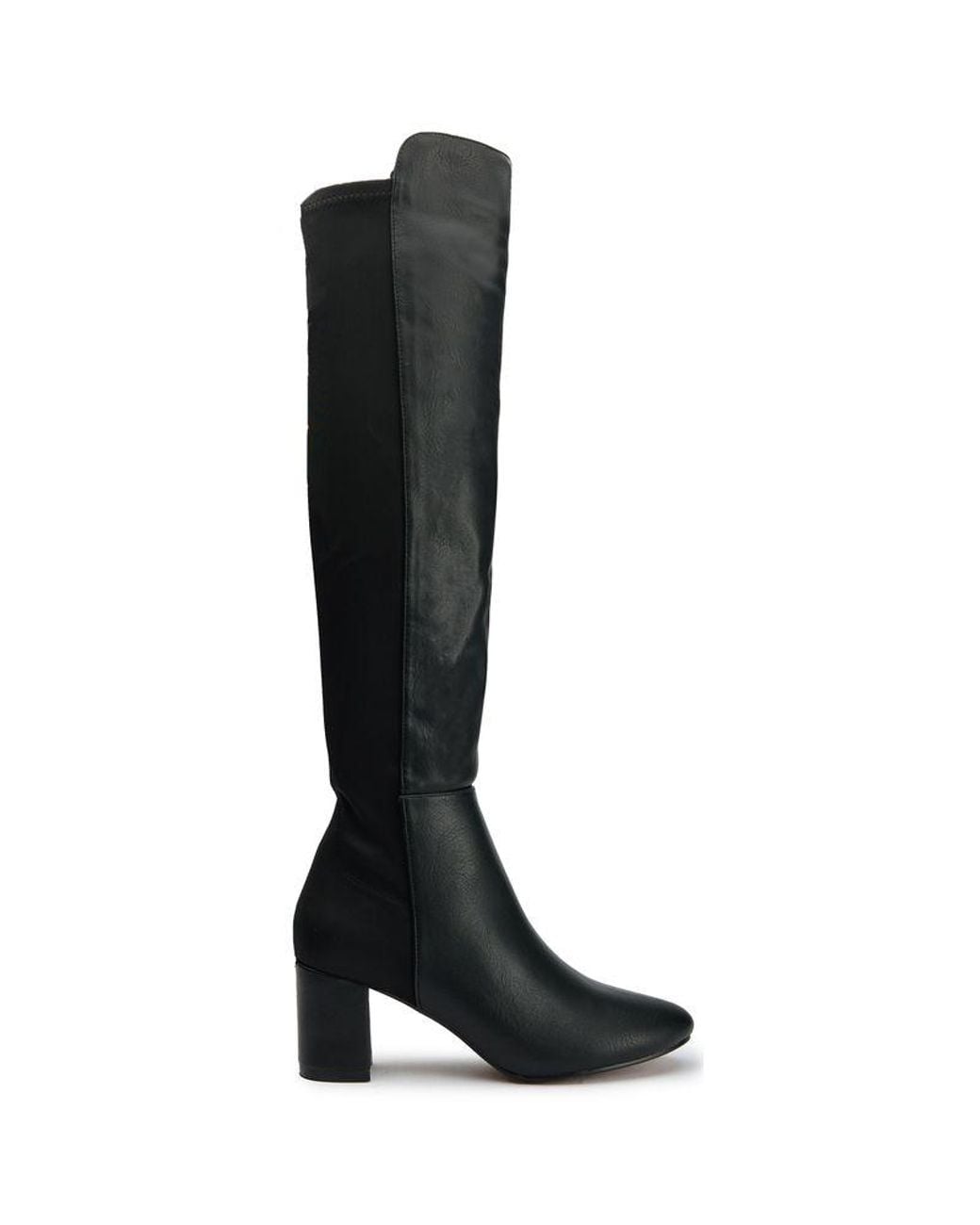 V.Gan Black Vegan Suga Knee High Boots