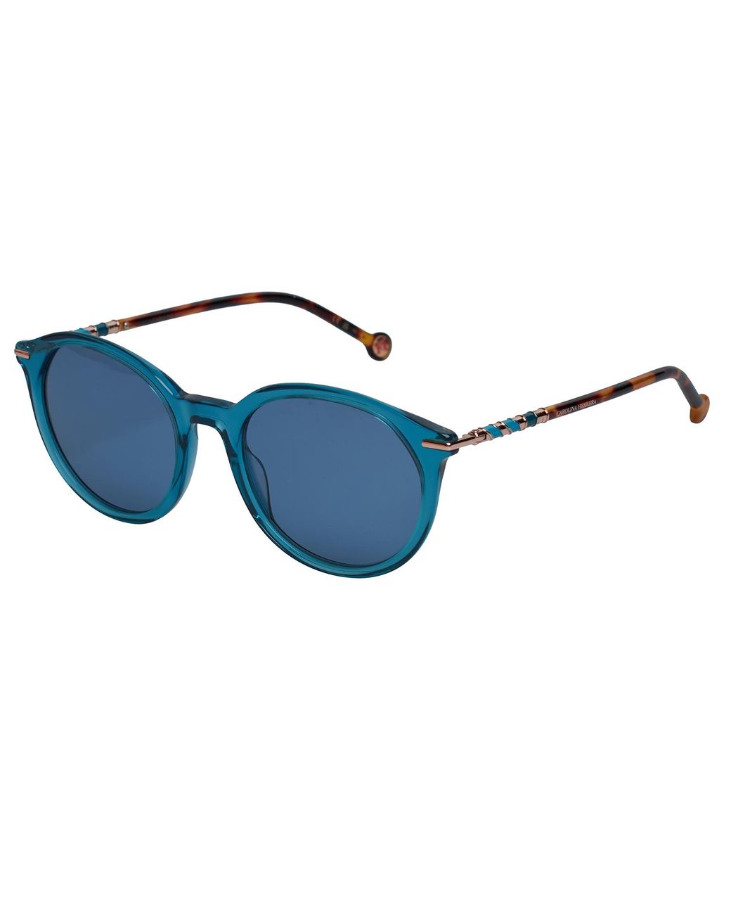 Carolina Herrera Blue Oval Sunglasses Her0092/S