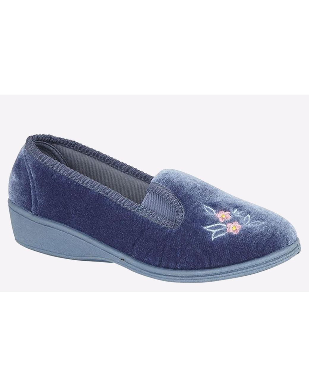 Sleeper Blue Gina Memory Foam Slippers
