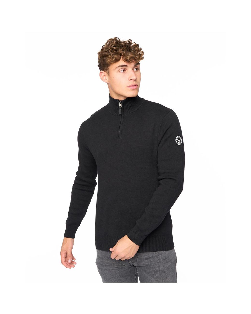 Bewley & Ritch Black Kempsford Jumper for men