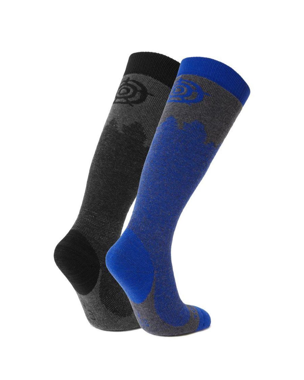 TOG24 Blue Aprica 2 Pack Ski Sock/Royal Wool for men