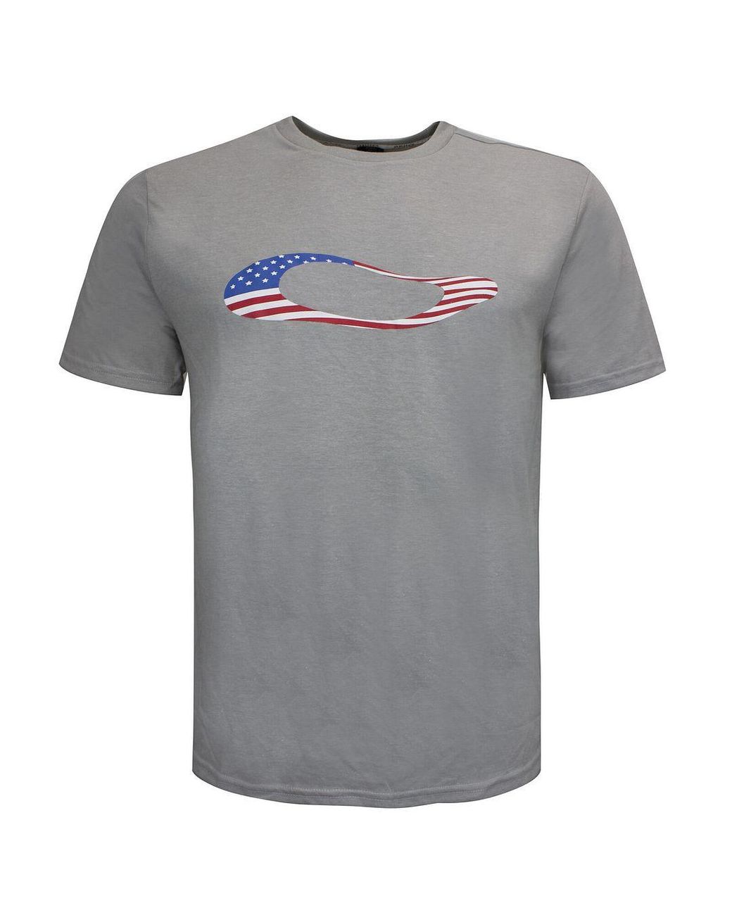Oakley Gray Short Sleeve Crew Neck Ellipse Usa T-Shirt 457355 24L for men