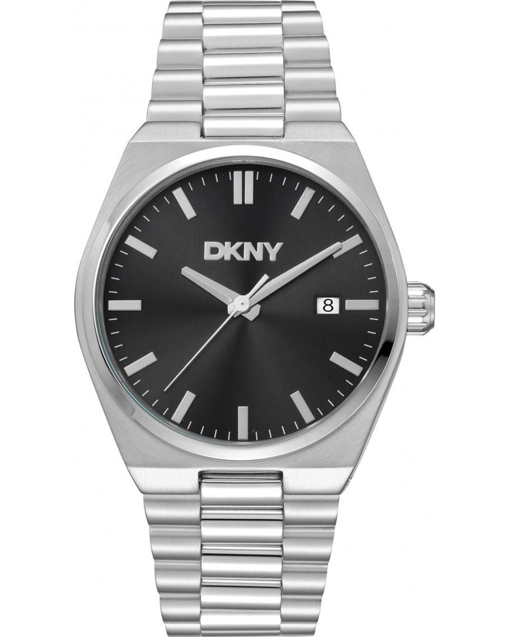 DKNY Gray Date Dial Stainless Steel Bracelet Watch for men