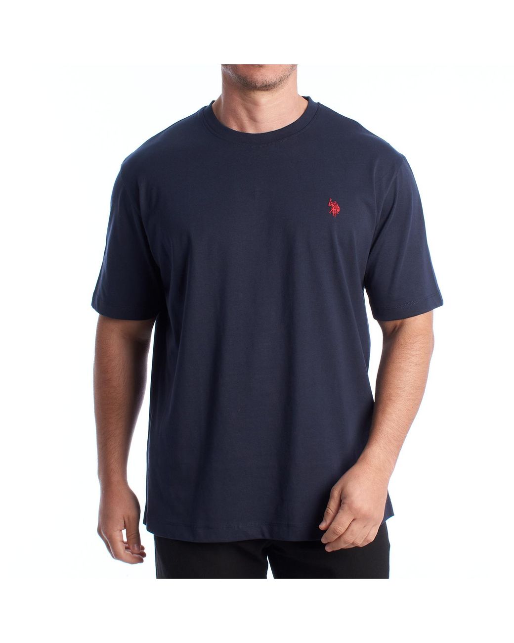 U.S. POLO ASSN. Blue Cotton Short Sleeve T-Shirt Us42154026 for men