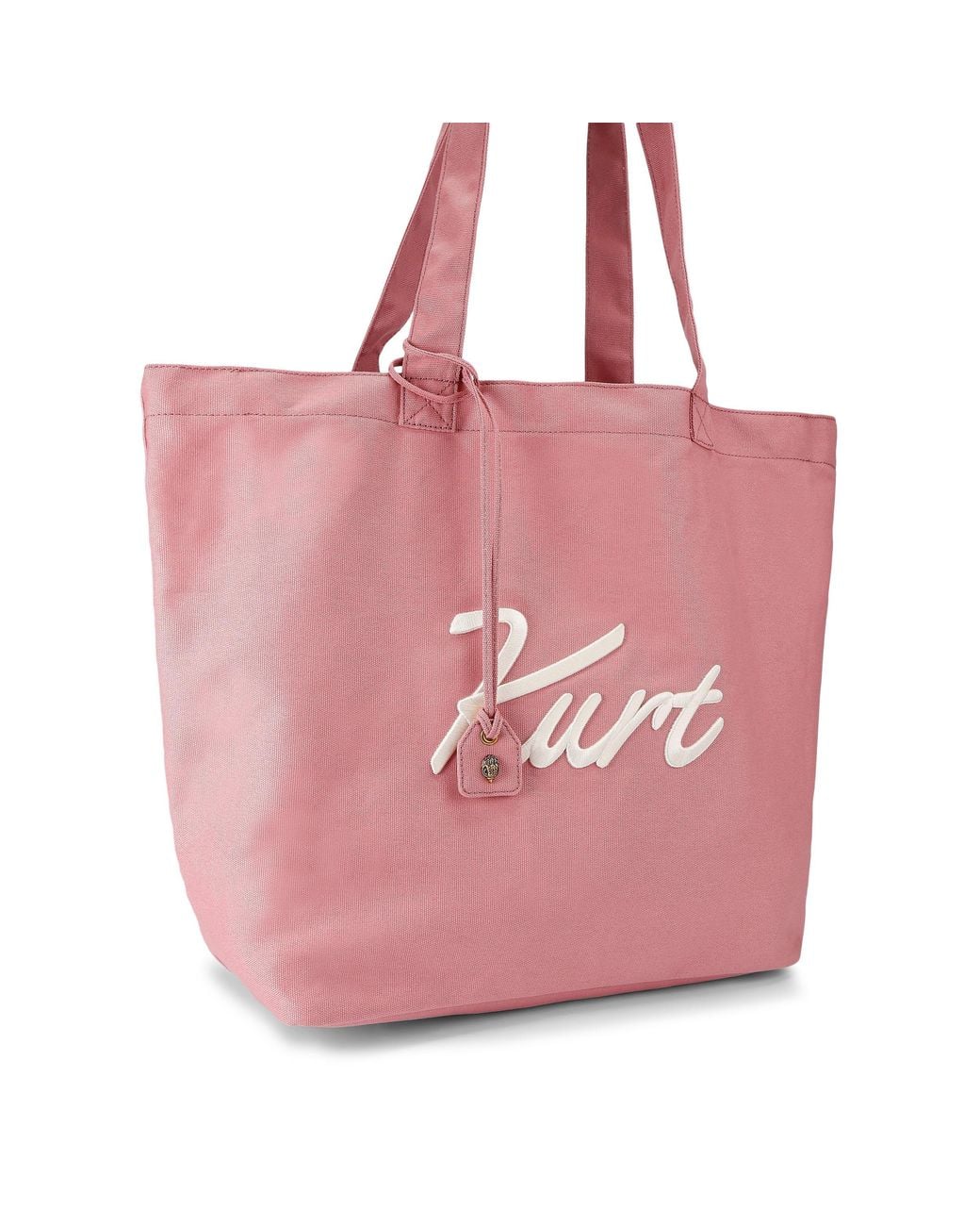 Kurt Geiger Pink Canvas Kc Lg Shopper Bag