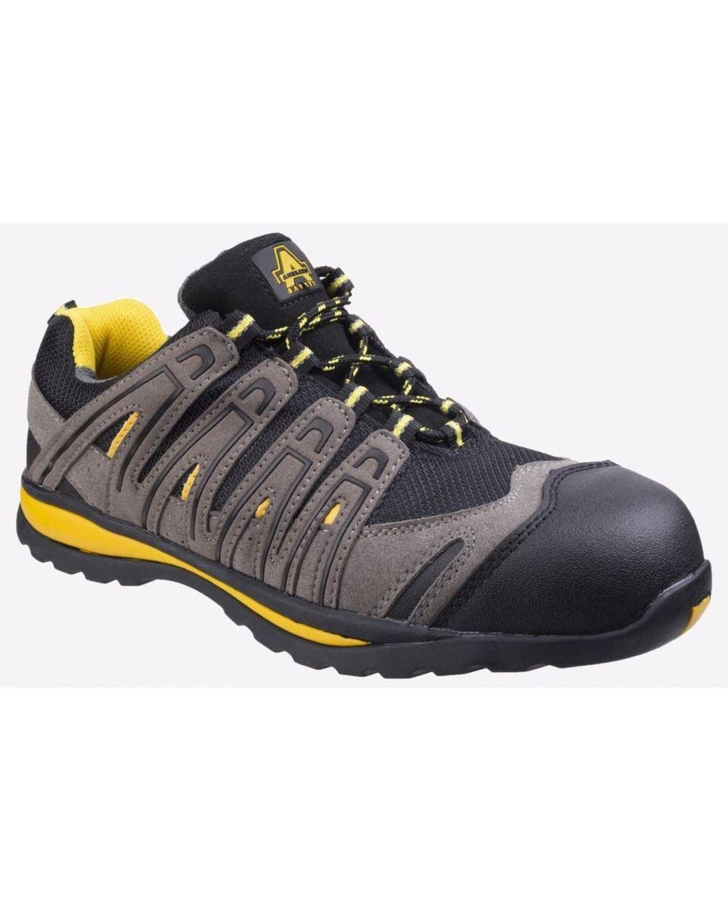 Amblers Safety Black Fs42C Metal Free Lace Up Trainer for men