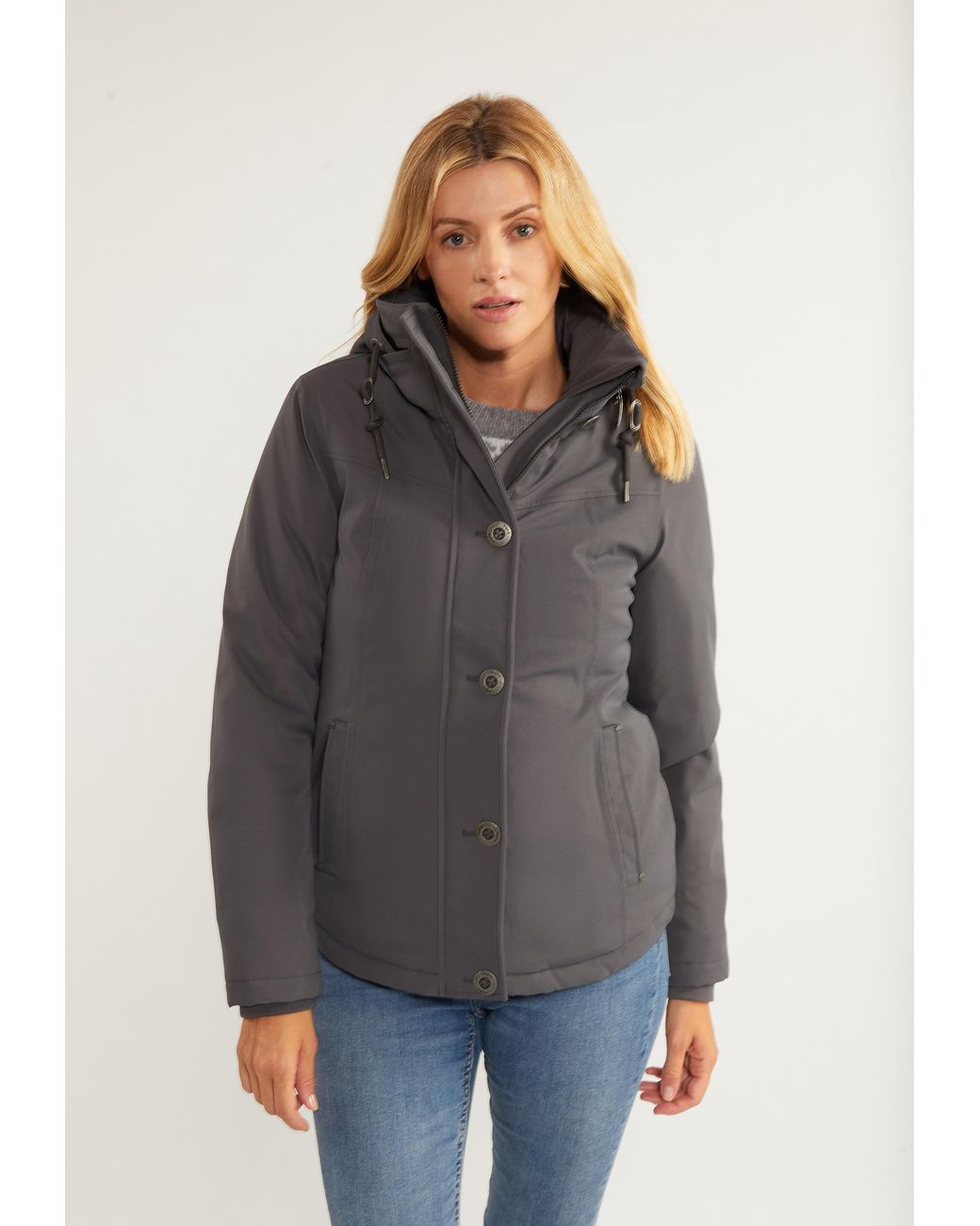 Usha Label Winterjas Fenia in het Gray