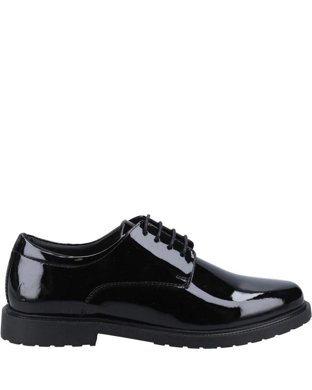 Hush Puppies Black Ladies Verity Leather Brogues