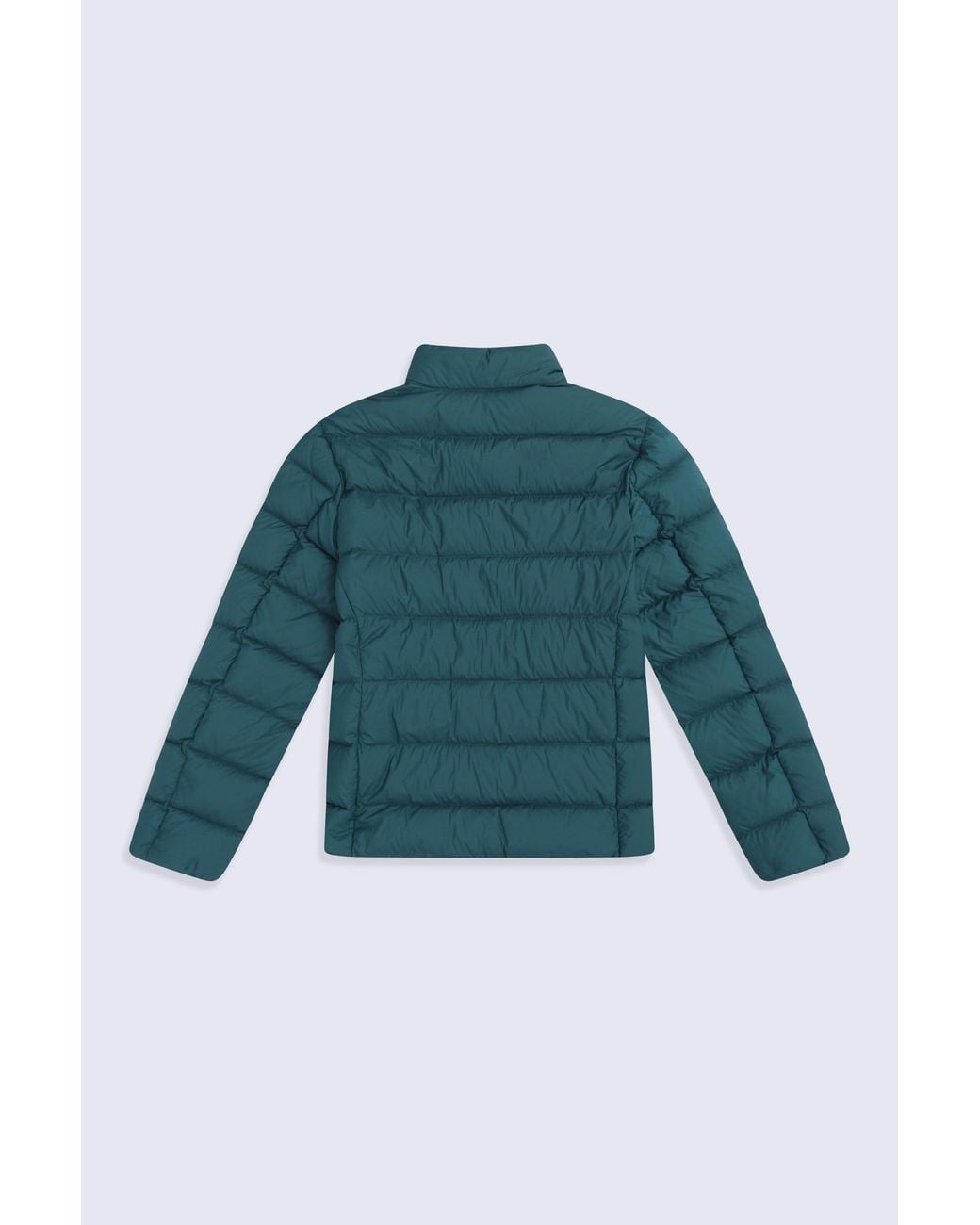 Mountain Warehouse Blue Lightweight Down Jacket Water Resistant Zip Up Hooded Puffer Winter Coat for men