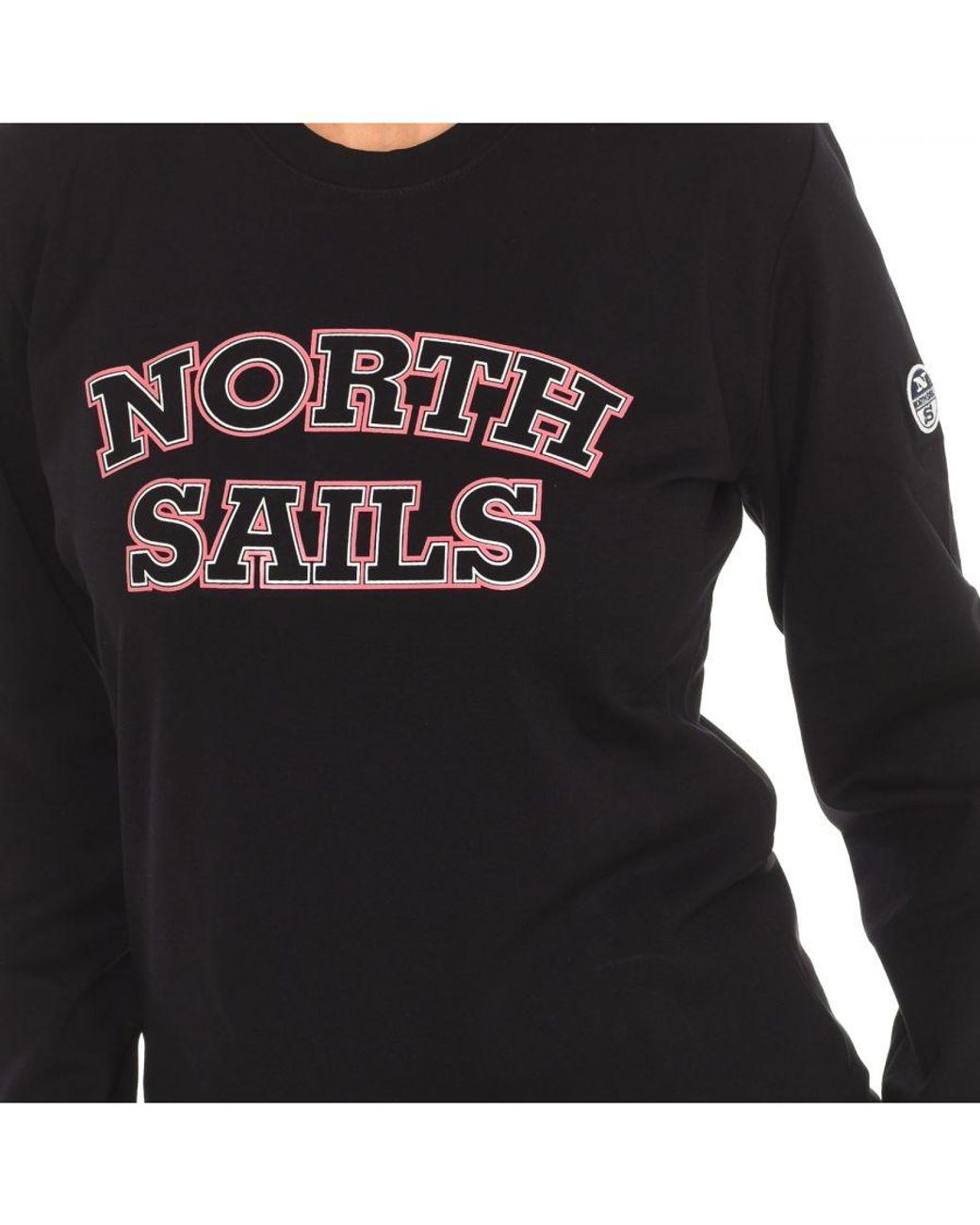 North Sails Black Long-Sleeved Crew-Neck Sweatshirt 9024210