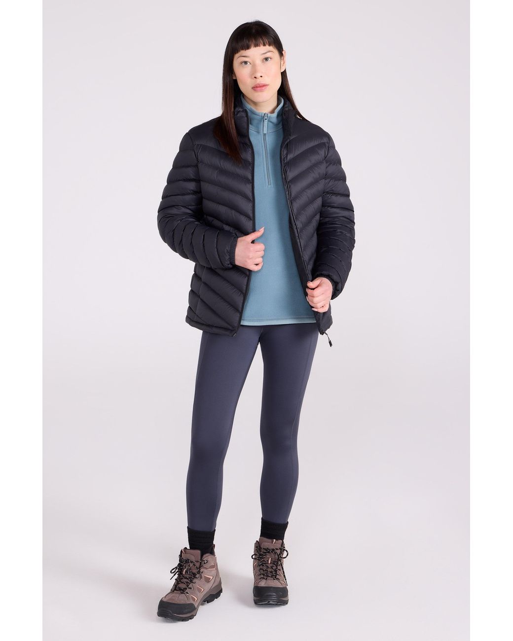 Mountain Warehouse Blue 'Vista' Padded Jacket Water Resistant Warm Cosy Coat Polyamide