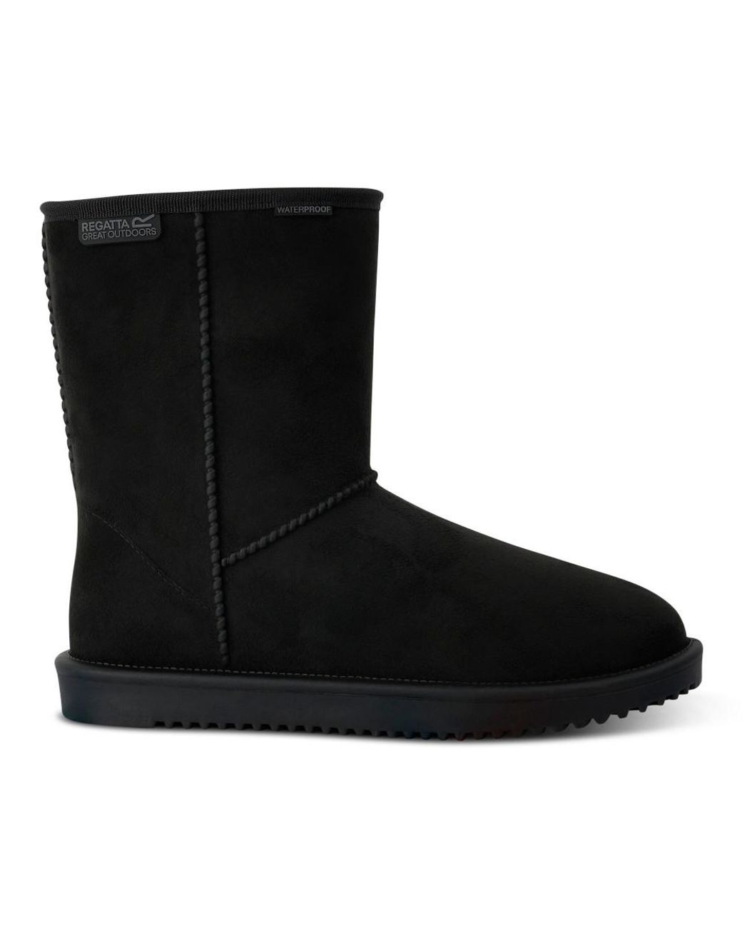 Regatta Black Risley Mid Faxu Fur Boots