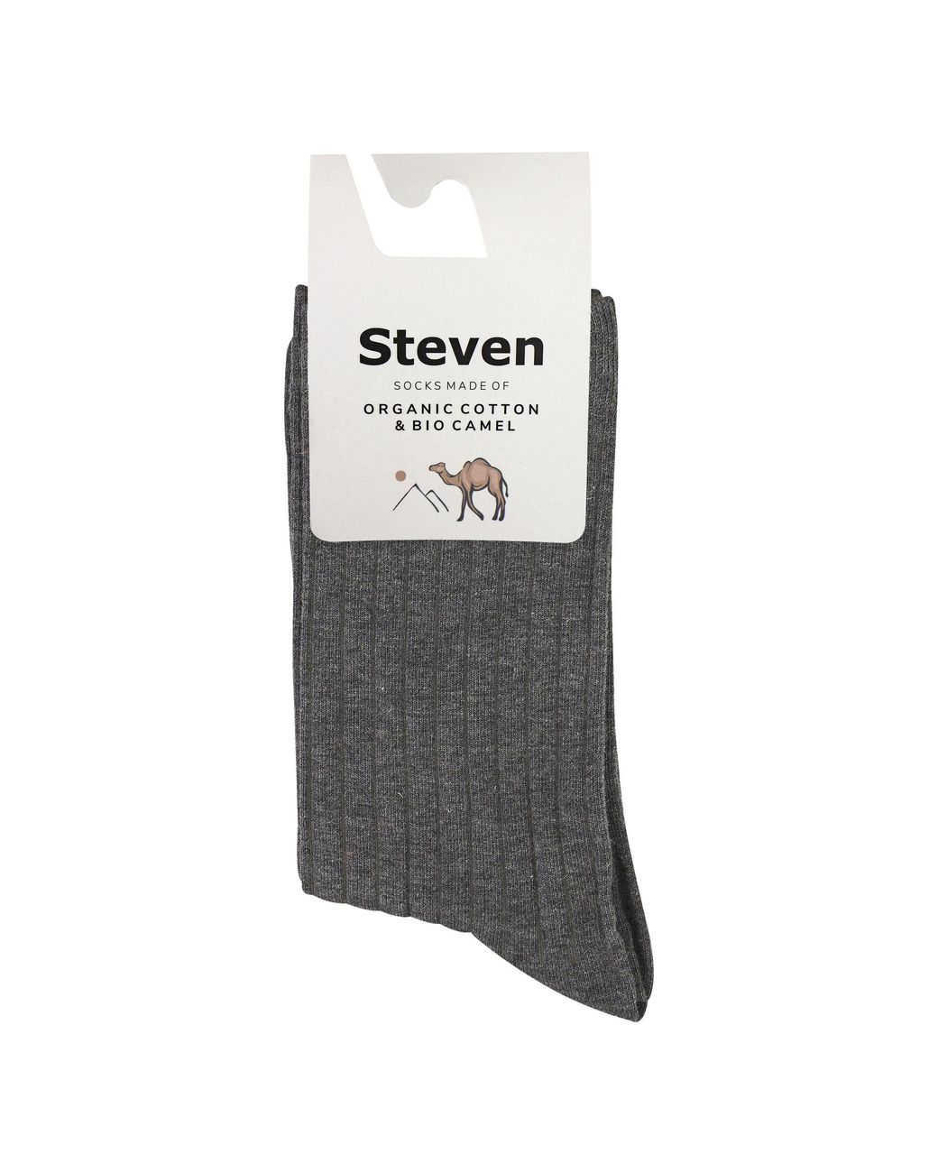 Steve Madden Gray Ladies Organic Cotton Camel Wool Socks