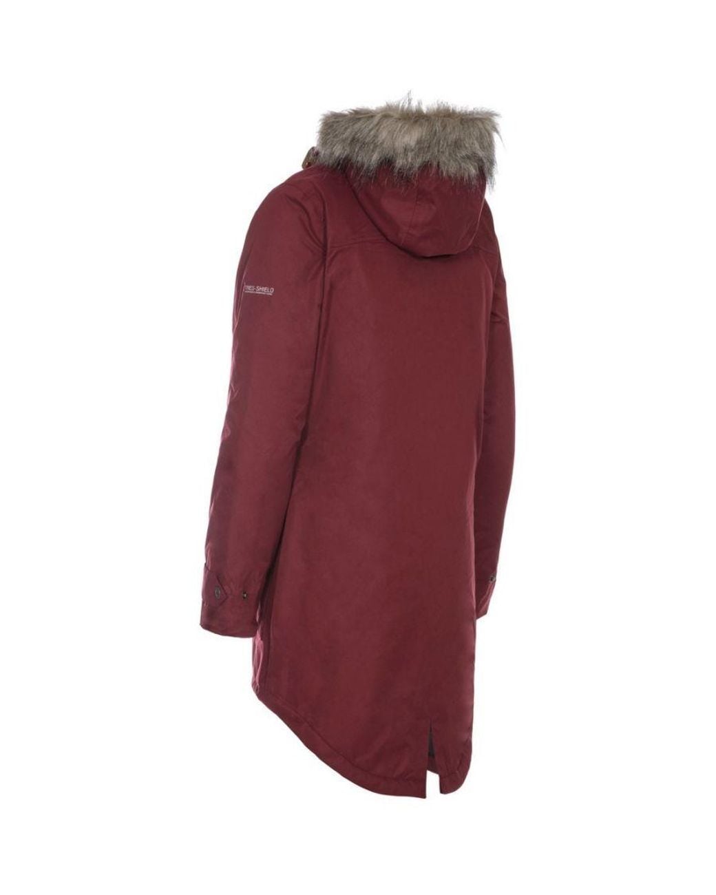 Trespass Red Ladies Clea Waterproof Padded Jacket