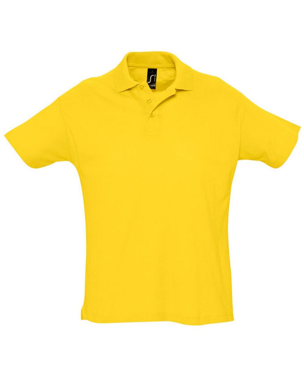 Sol's Yellow Summer Ii Pique Short Sleeve Polo Shirt Cotton for men