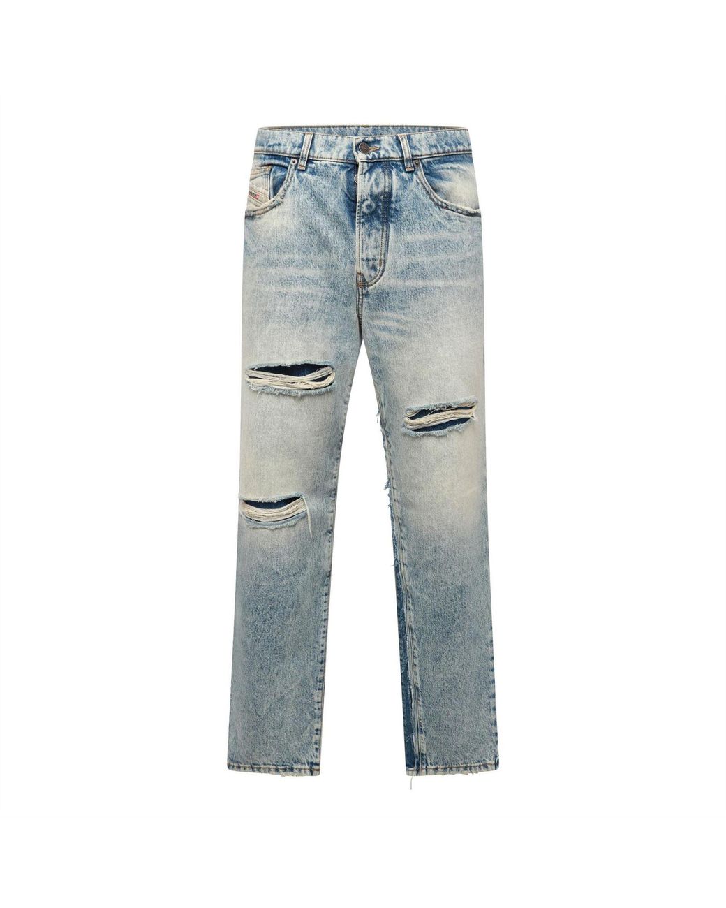 DIESEL Blue D Fire S1 Straight Leg Jeans for men