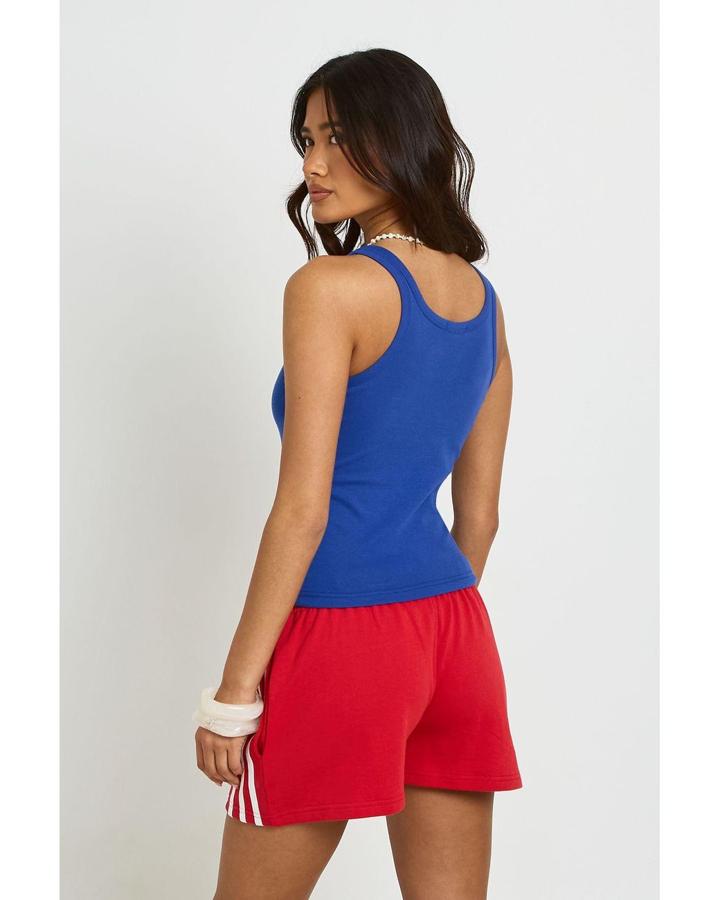 Boohoo Blue Scoop Neck Vest