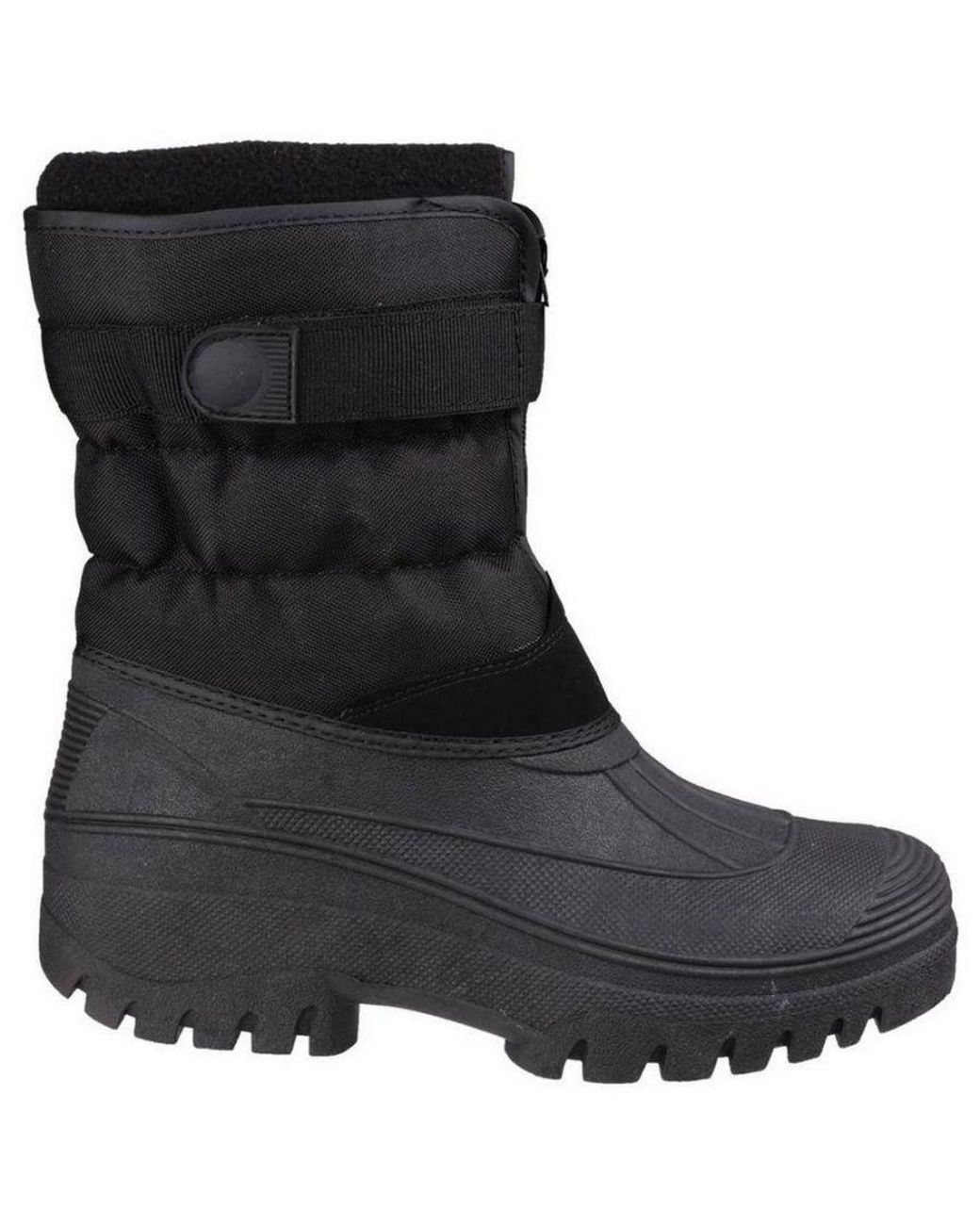 Cotswold Black Chase Snow Boots Textile for men