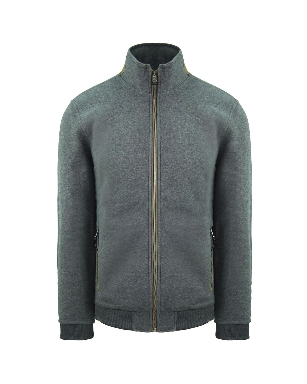 Hackett Gray Classic Fit Harrington Jacket for men