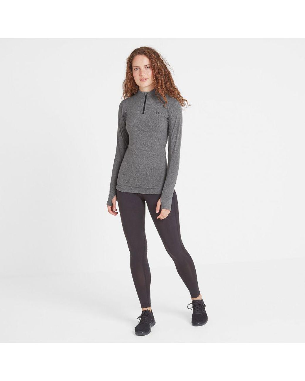TOG24 Gray Snowdon Thermal Zipneck Marl
