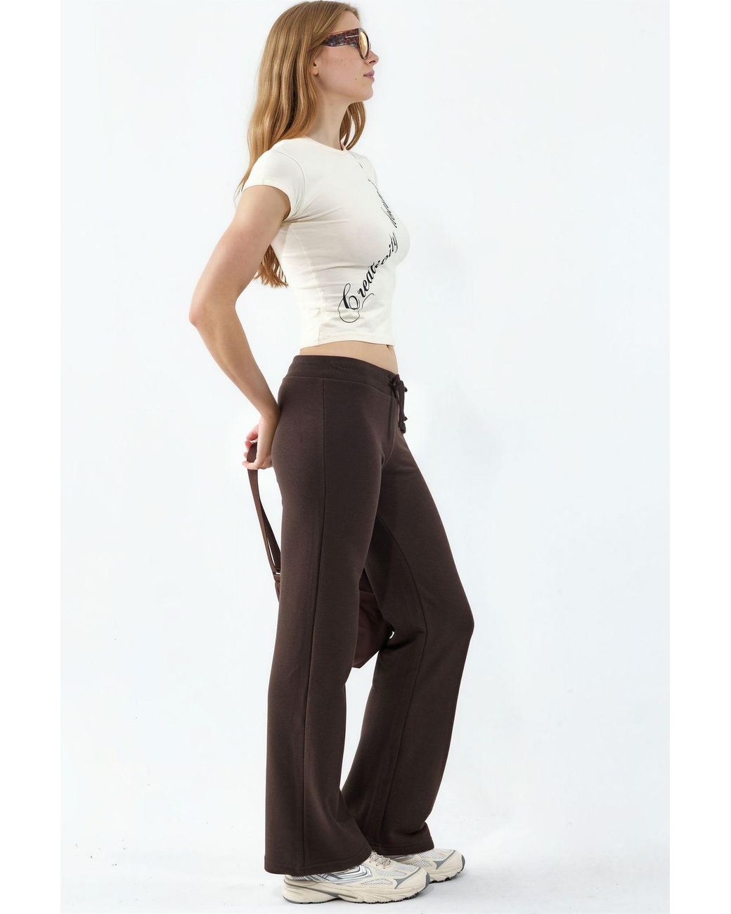 Busem Black Straight-Leg Sweatpants
