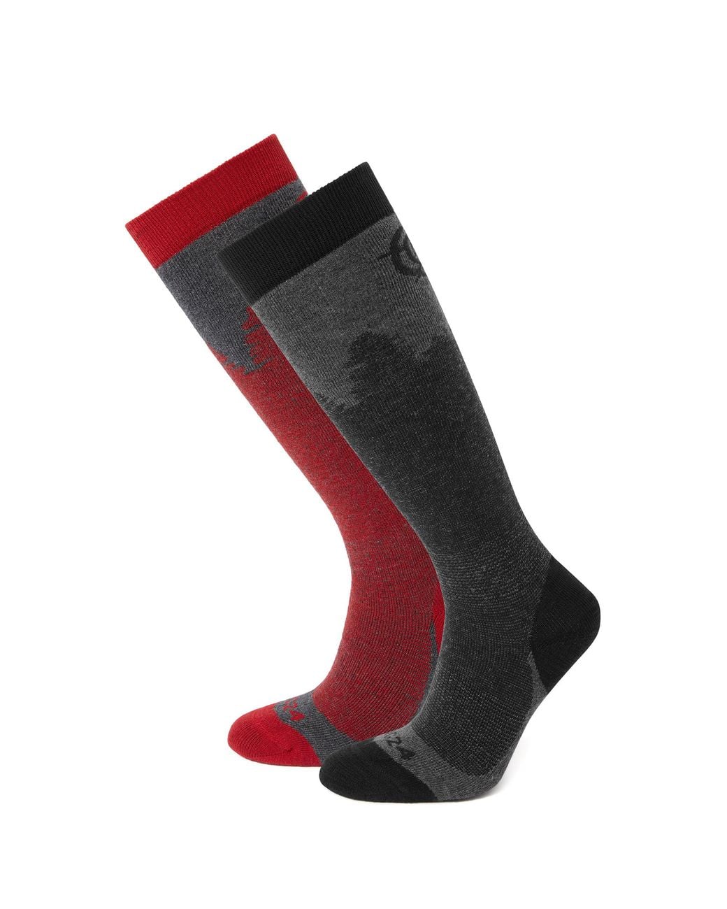 TOG24 Multicolor Aprica 2 Pack Ski Sock/Chilli Wool for men