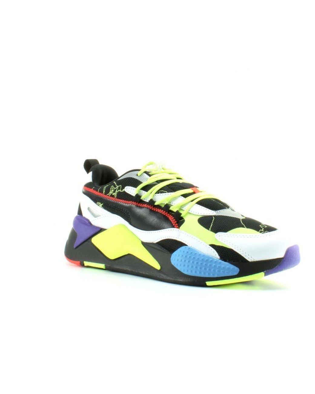 PUMA Blue Rs-X Day Zero Adults Synthetic Lace Up Trainers 372712 01 for men