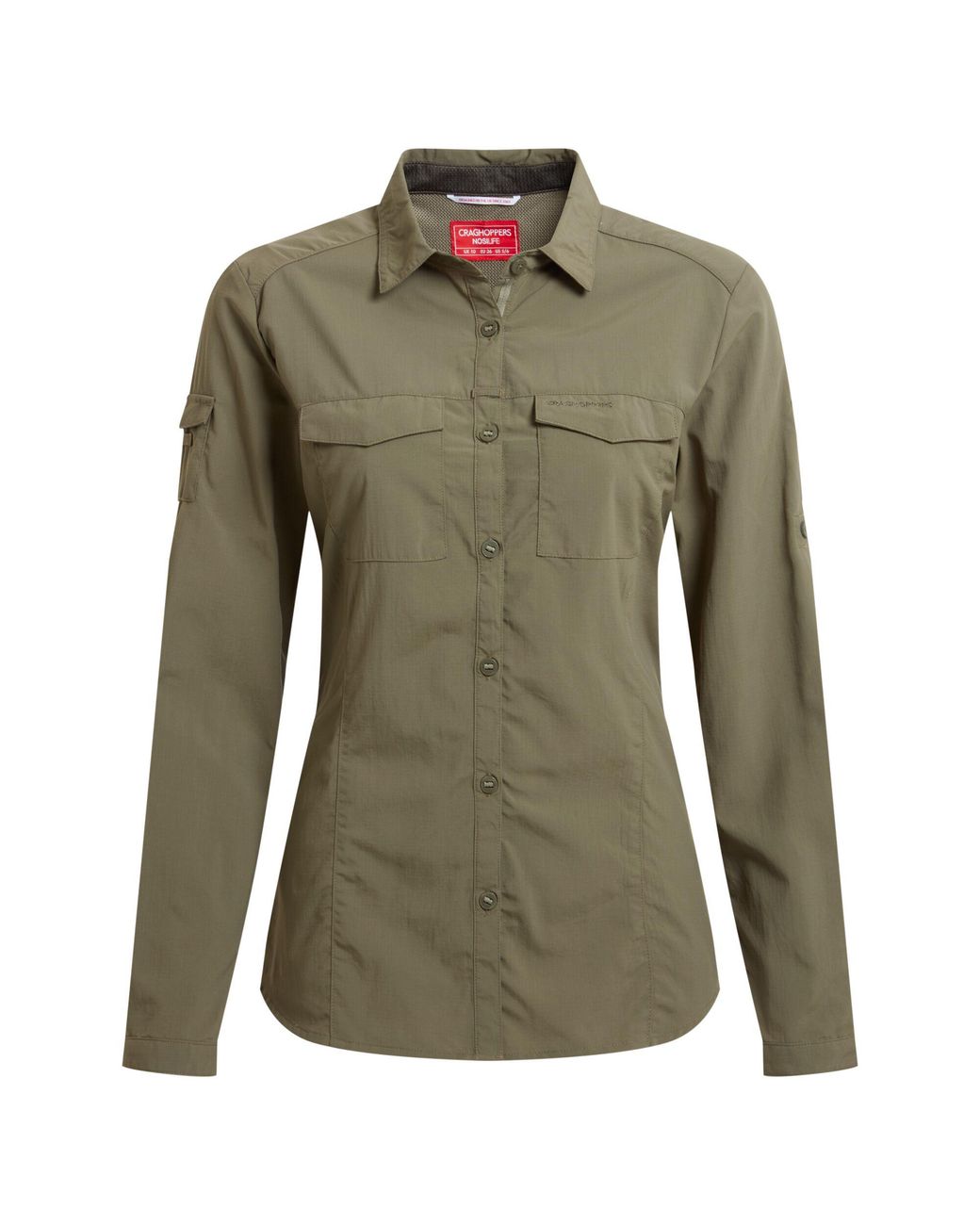 Craghoppers Green Ladies Adventure Iii Nosilife Long-Sleeved Shirt (Wild)