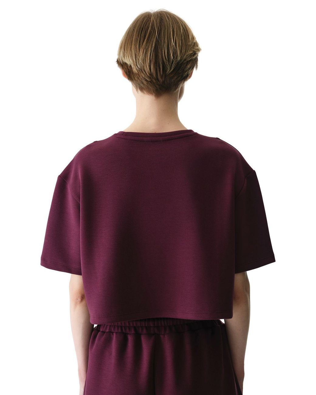 Penti Purple Oversized Knitted Crew Neck T-Shirt