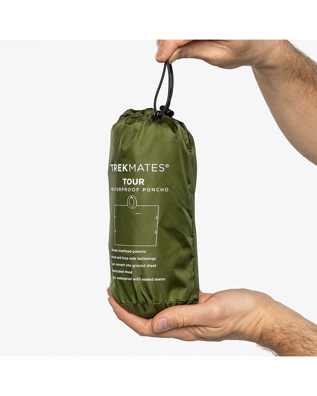 Trekmates Green Ladies Tour Poncho Waterproof Breathable Lightweight Hiking Outdoor Gear