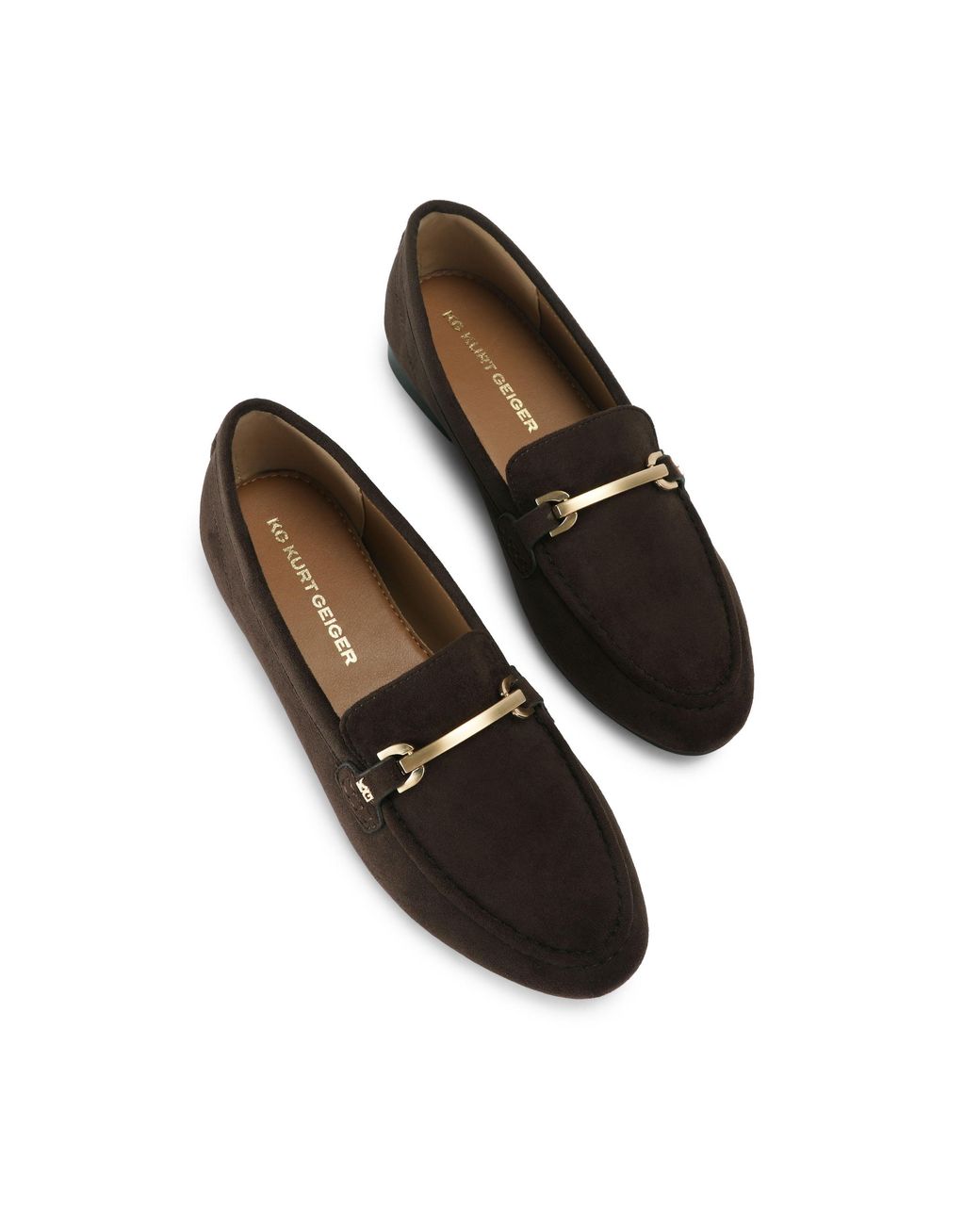 KG by Kurt Geiger Black Suedette Million Loafers
