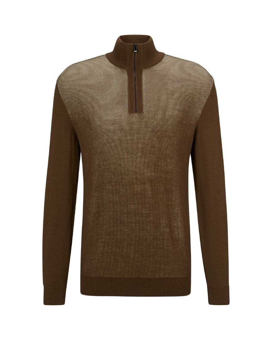 Boss Green Funnel Neck Long Sleeve Regular Fit Sweater for men