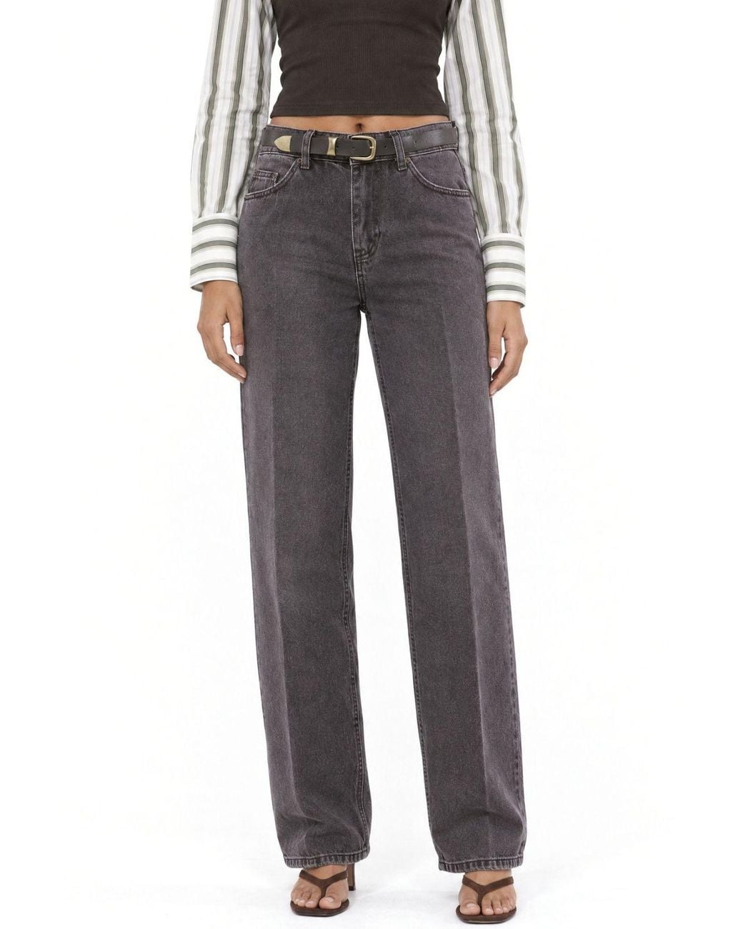 Squalo Gray Cotton Pants
