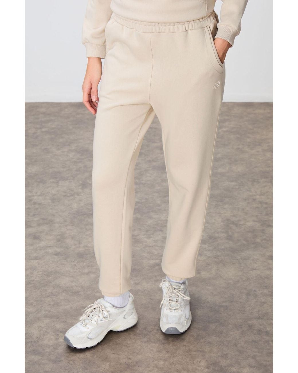 TOMMY LIFE Natural Color-Blocked Fleece Tracksuit Set