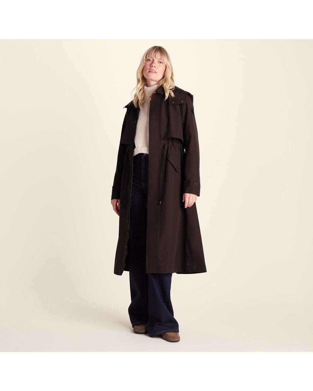 TOG24 Black Alva Waterproof Trench Coat