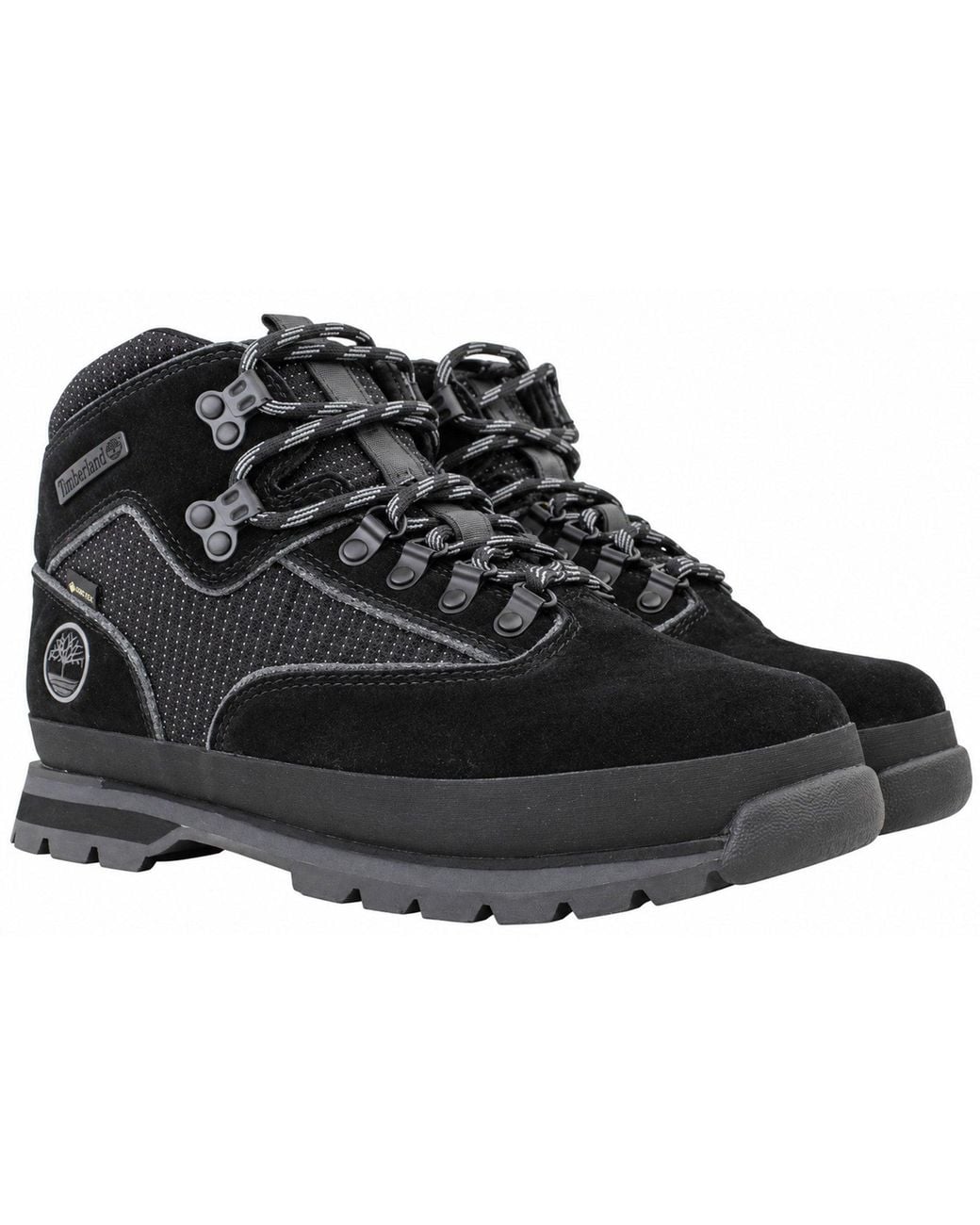 Timberland Black Euro Hiker Boots Suede for men