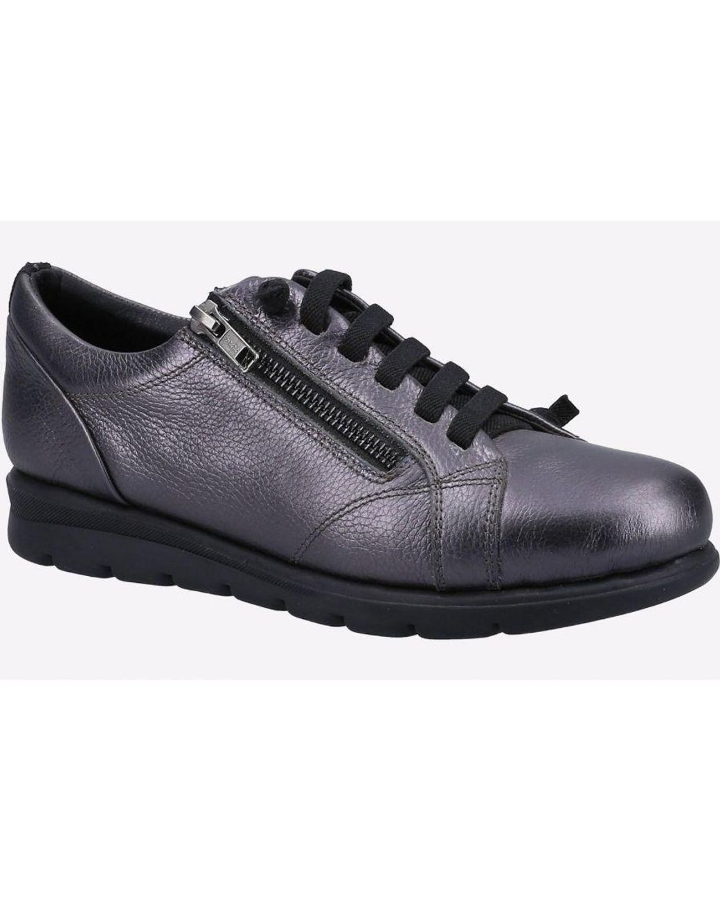 Fleet Foster Black Polperro Memory Foam Shoe