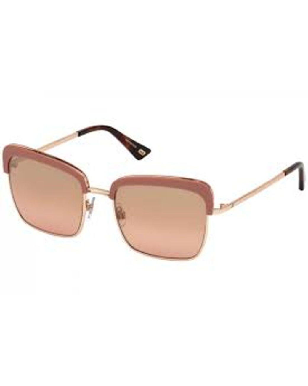 WEB EYEWEAR Brown Metal Sunglasses