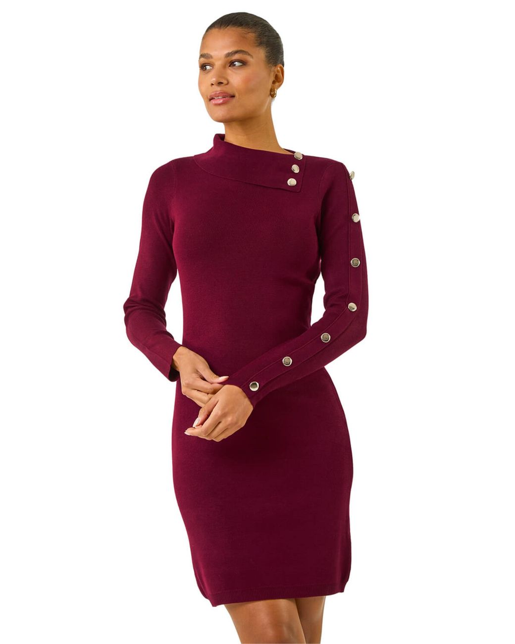 slim fit dress slacks The Everette Modest Jumper Dress Fall Harvest / Xs