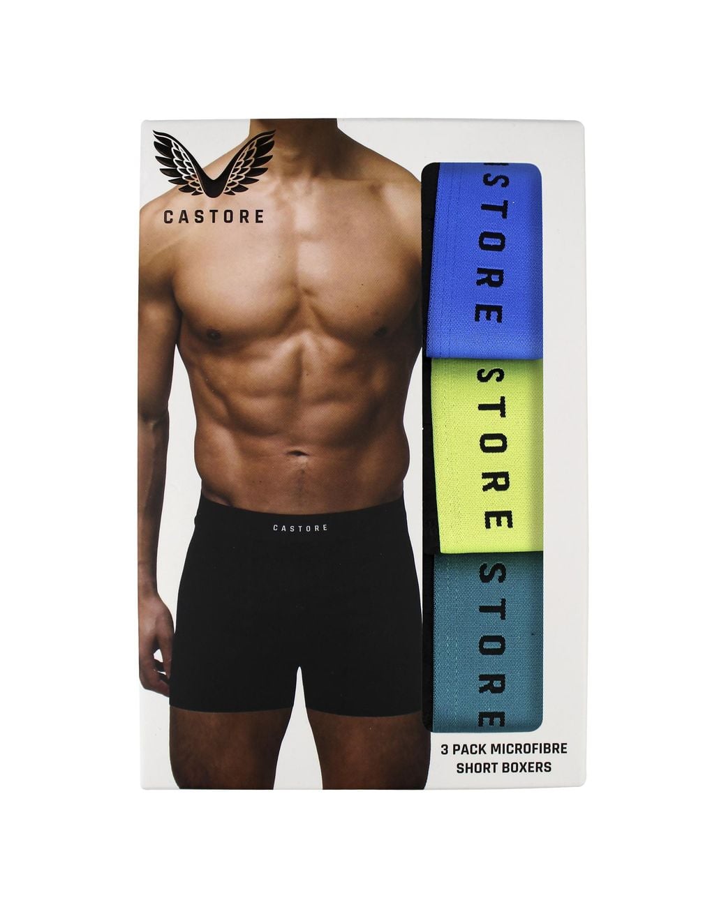 Castore Black 3 Pack Sports Boxer Shorts Supportive Comfortable Underwear for men