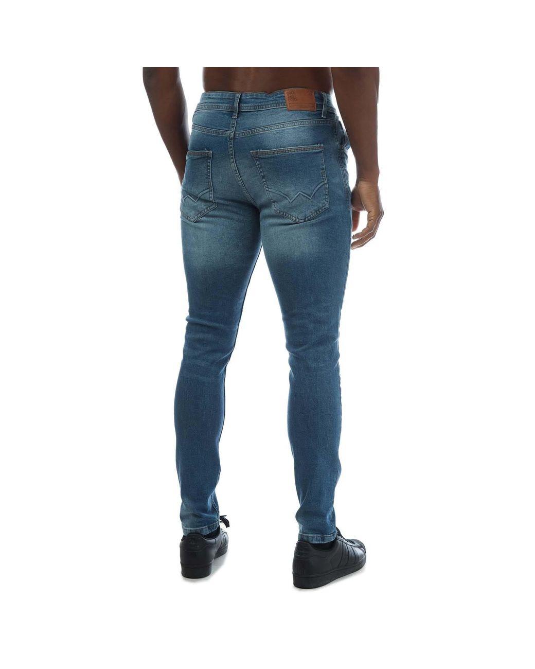 Duck and Cover Blue Doves Slim-Fit Jeans for men