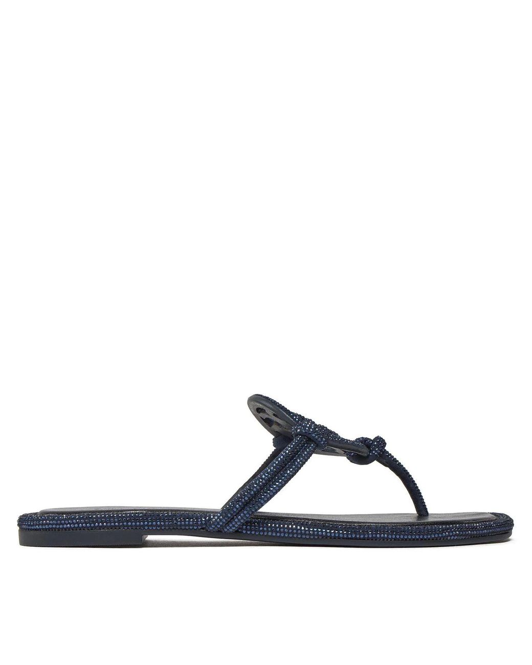 Tory Burch Blue Knot-Embellished Mini Sandals For