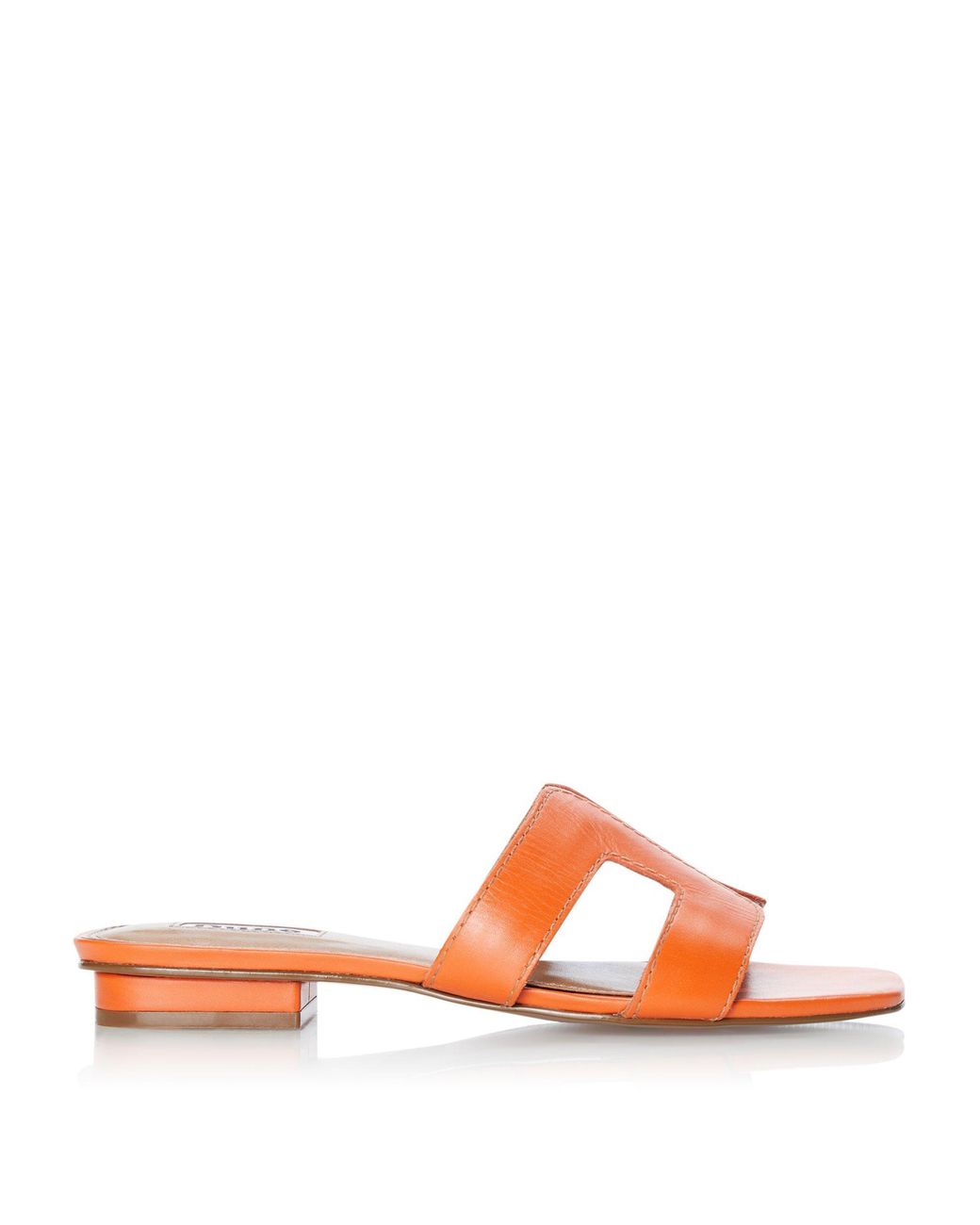 Dune Orange Loupe Smart Slider Sandals