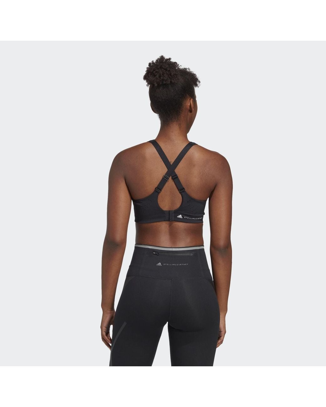 Adidas By Stella McCartney Black Truepace High Support Sports Bra