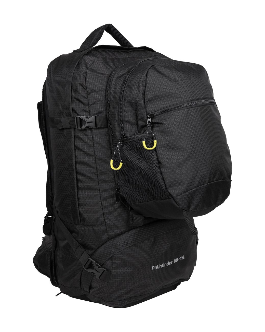 Mountain Warehouse Black 'Pathfinder' Rucksack With Detachable Daypack Water Resistant Bag