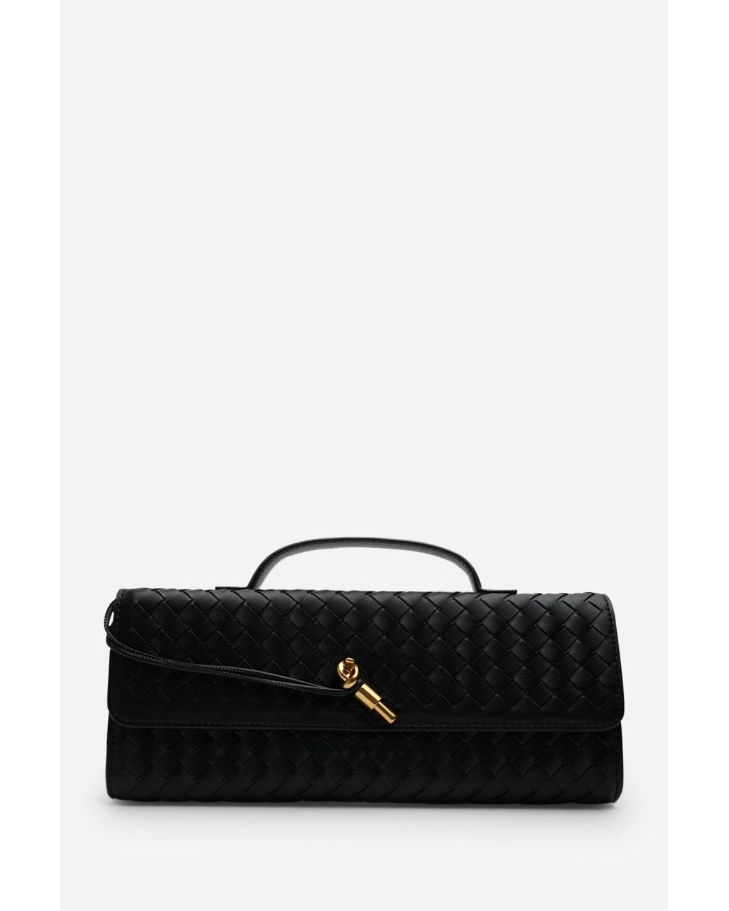 Where's That From Gray Wheres 'Petal' Envelope Style Woven Clutch Bag