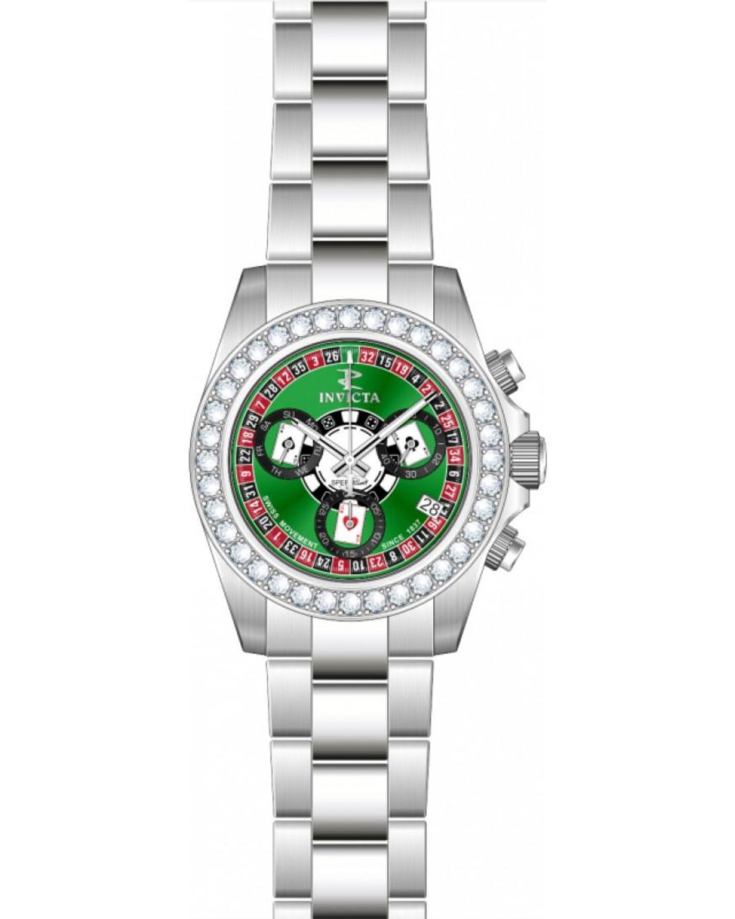 INVICTA WATCH Metallic In-51107 Elite Diamond Watch for men